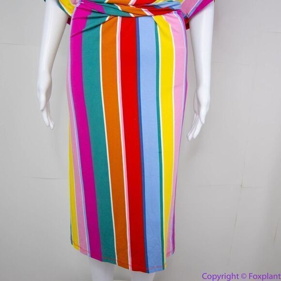 NEW Eloquii‎ Rainbow Wrap Around Dress, size 18 - Picture 5 of 16